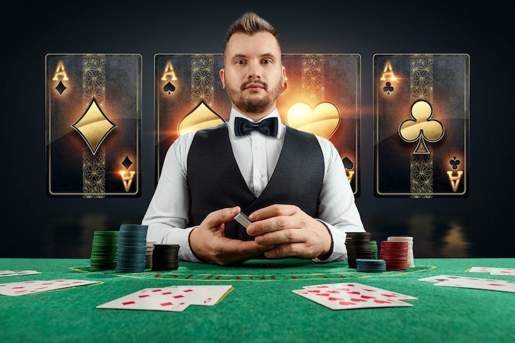 Android phone displaying live-dealer table on vegas123 login app