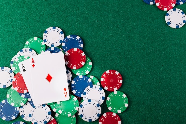 Blackjack demo showing hand decision options and rule guide panel