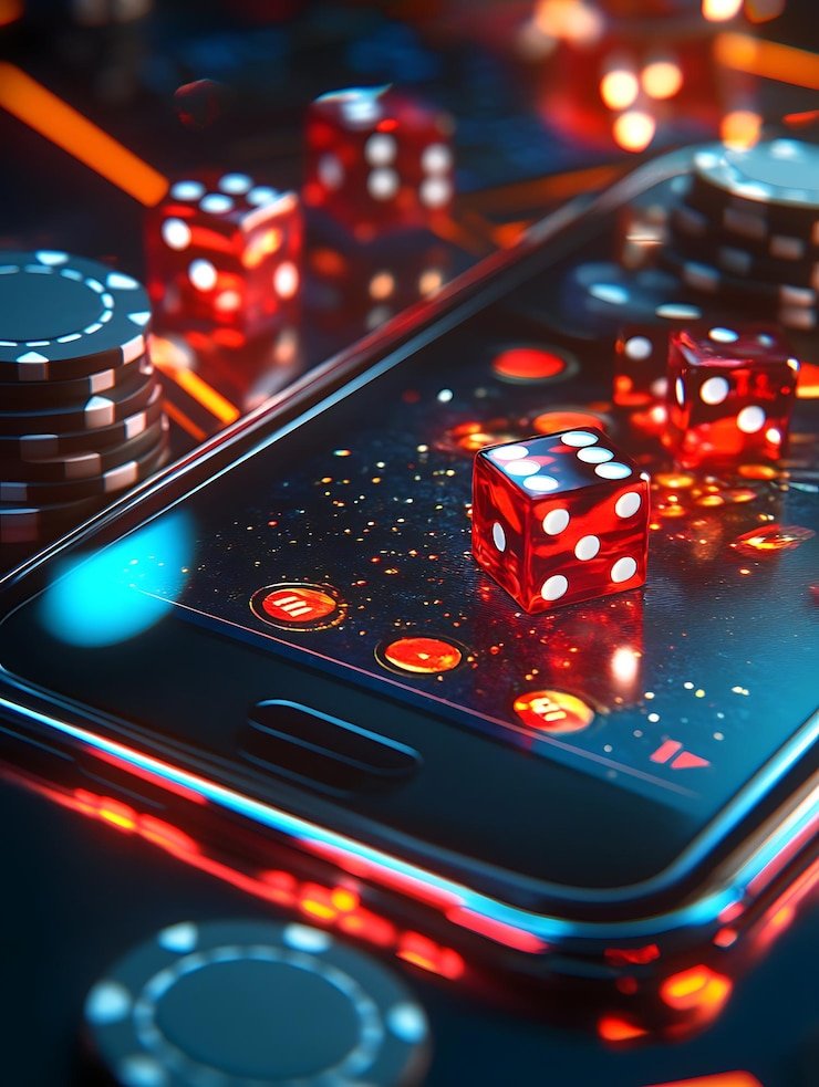Hand decision screen showing fold and play buttons with remaining balance display